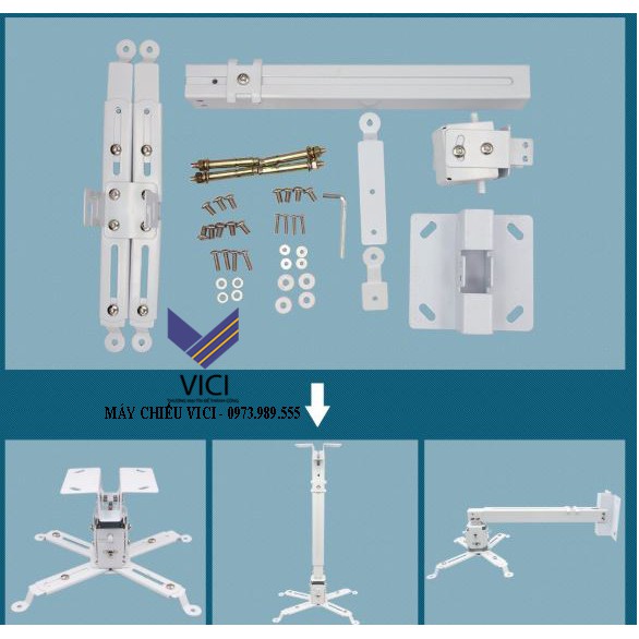 Giá treo máy chiếu 65cm 100cm 120cm và 180cm