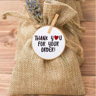 tem nhãn thank you for your oder 2.5cm