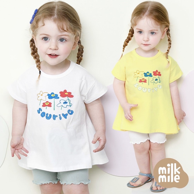 Set áo váy-legging MilkMile xuất Hàn dư xịn bé gái
