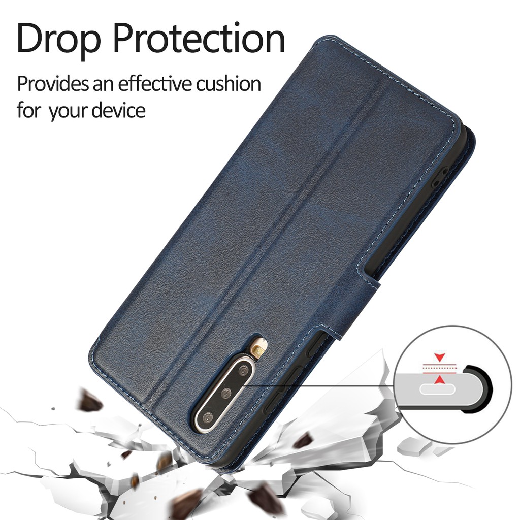 Ốp lưng điện thoại dạng ví da PU lật từ tính có khe cắm thẻ Ví dành cho Huawei P20 P30 Pro P20 P30 Lite Nova 3e 4e PU Leather Card Slots Wallet  Magnet TPU Phone Case Flip Stand Protection Shell Cover Bracket Case