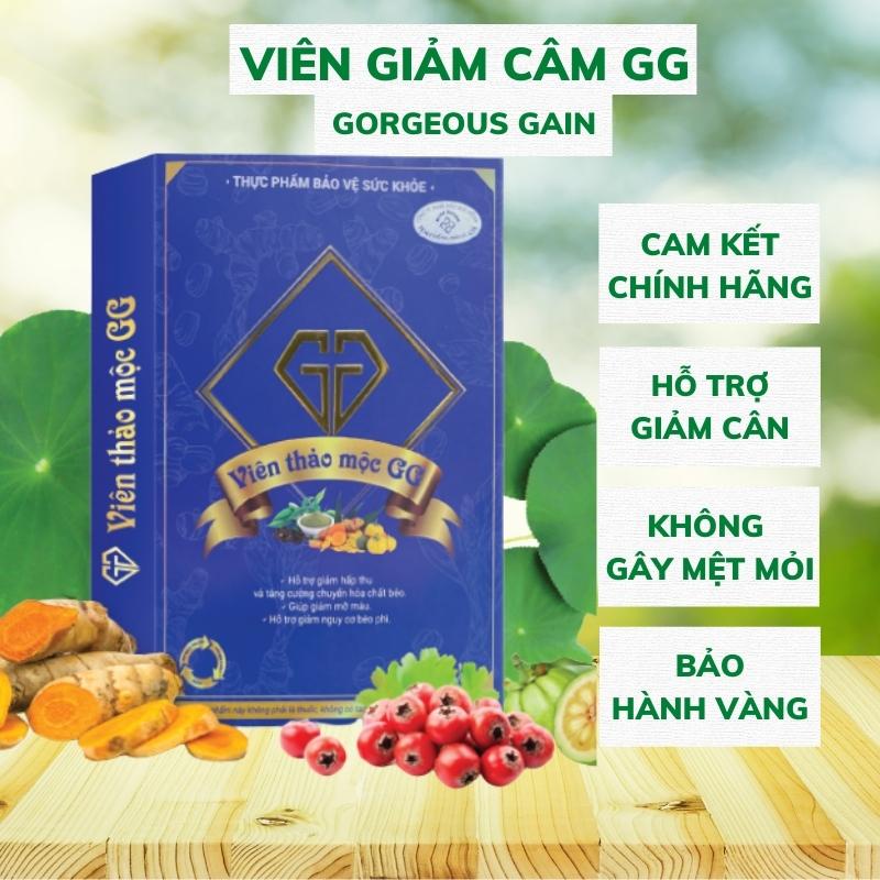 Viên Thảo Mộc GG Gorgeous Gain Chính Hãng 30 Viên Hỗ Trợ Giảm Cân 3-6 Kg Sau 1 Liệu Trình An Toàn Hiệu Quả