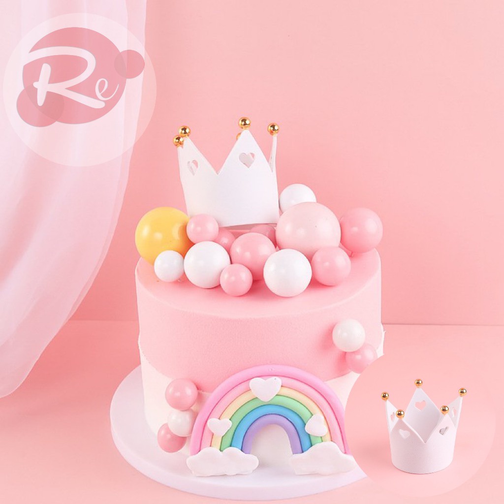[SIÊU RẺ❤️] – Vương miện Xốp (Set 10 VM) - Trang trí bánh sinh nhật bánh kem