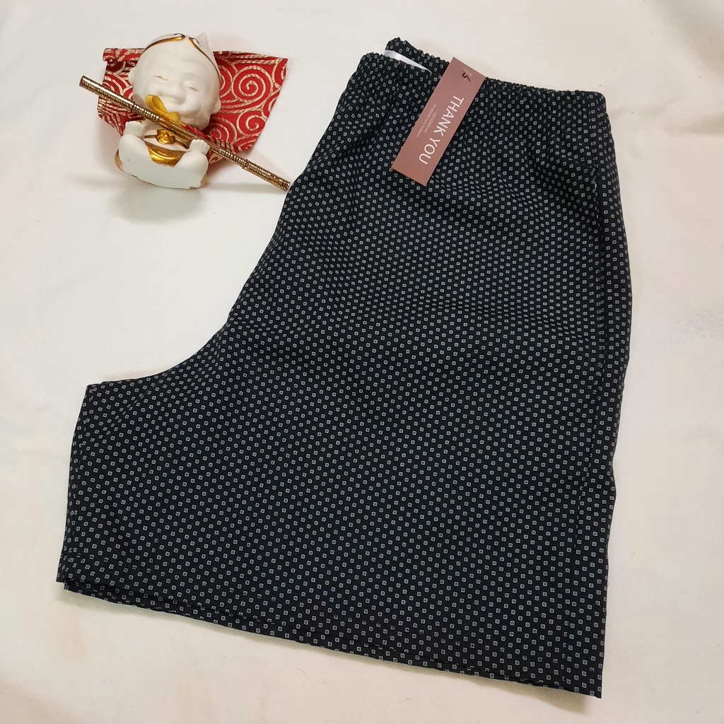 Quần ngủ nam Chấm Bi Vuông, đồ mặc nhà, chất liệu Kate Cotton thoáng mát, hoạ tiết Sọc [ Tralavin ]