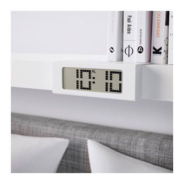 ĐỒNG HỒ ĐIỆN TỬ IKEA - PHONG CÁCH TỐI GIẢN - TRẮNG