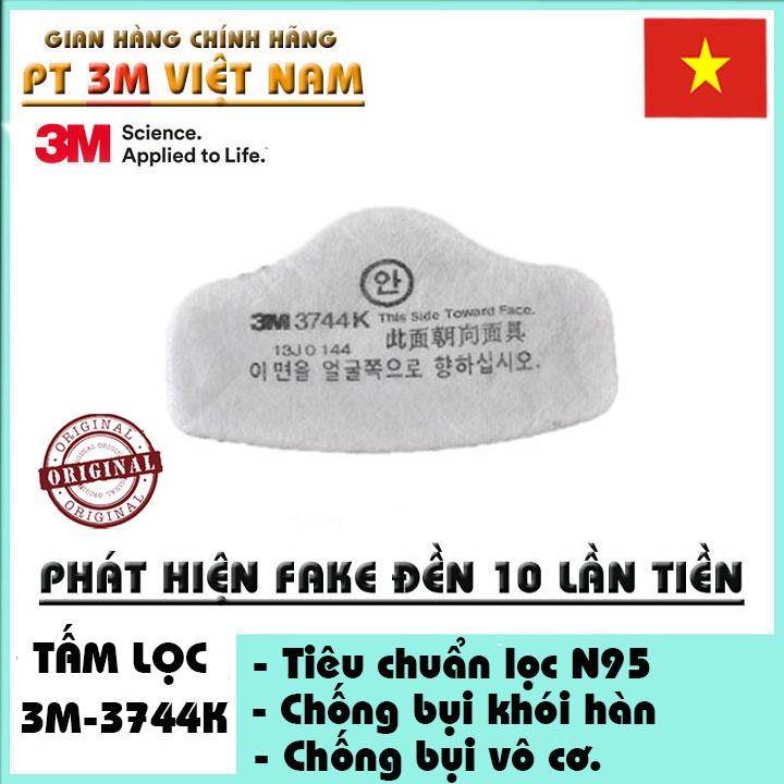 Tấm lọc bụi , hơi hữu cơ, khói hàn 3M 3744K