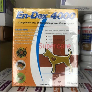 1 hộp en-dex 4000 - ghẻ, xổ giun, đặc biệt giun tim