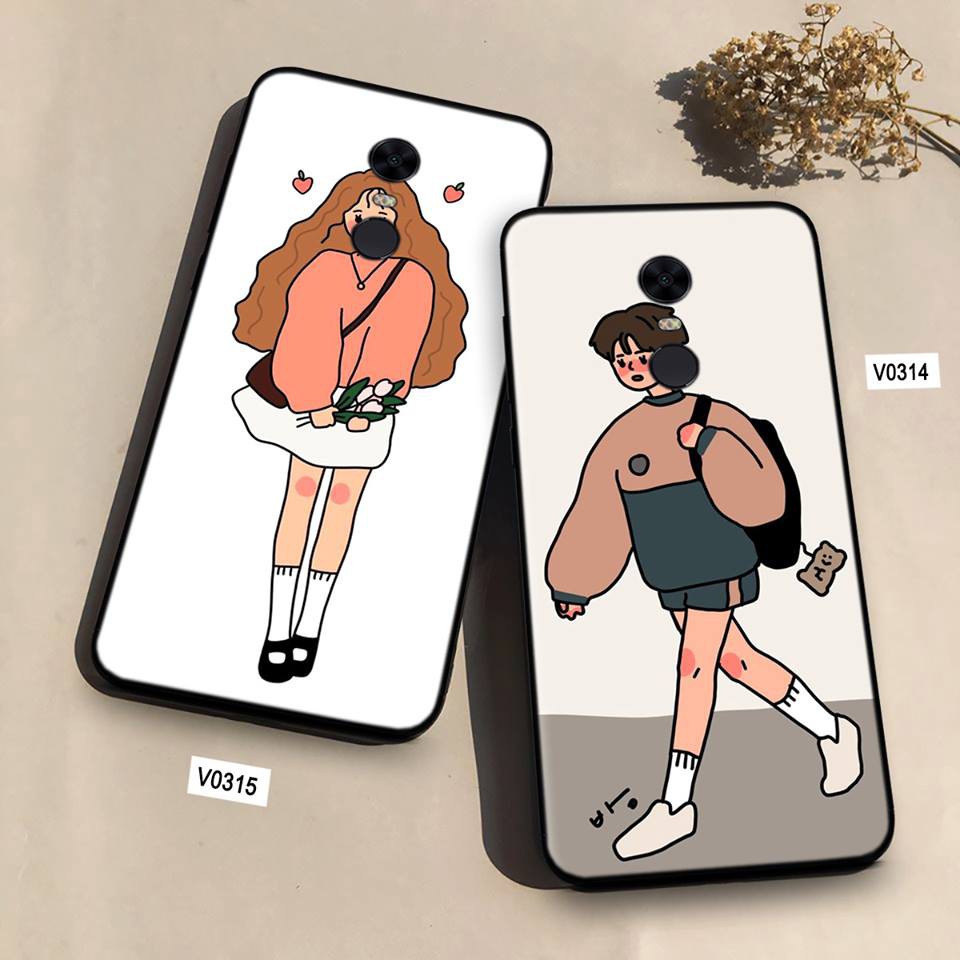 [FREESHIP] ỐP REDMI 5- REDMI 5 PLUS- REDMI NOTE 4 (4X) IN HÌNH CẶP ĐÔI DỄ THƯƠNG GIÁ RẺ