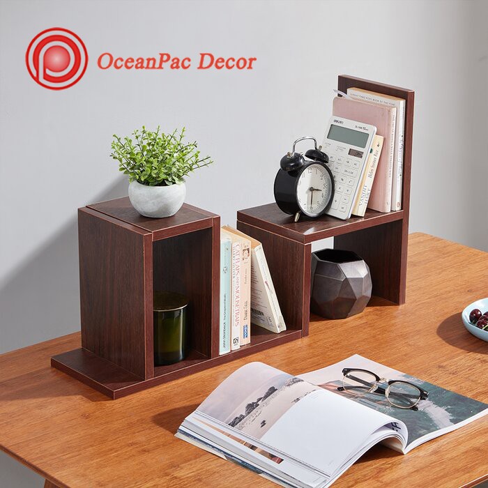 Kệ Sách Gỗ Mini Lắp Ghép Để Bàn Học (48x17x35 cm)  MS:031 | BigBuy360 - bigbuy360.vn