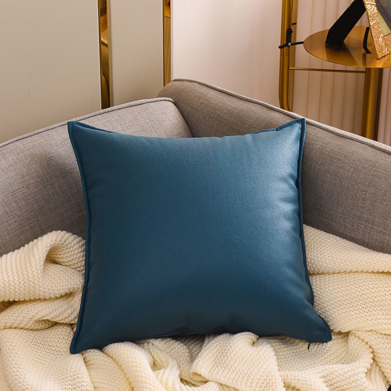 Gối Tựa Lưng Bằng Da Cao Cấp Phong Cách Bắc Âu Sang Trọng Cho Ghế Sofa