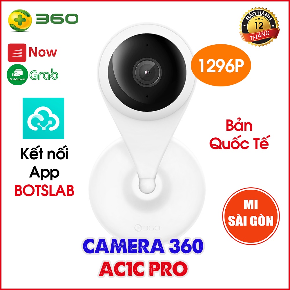 [BẢN QUỐC TẾ] Camera quan sát Qihoo 360 BOTSLAB AC1C Pro (2021) hoặc AC1C (2020) Full HD 1080P | WebRaoVat - webraovat.net.vn