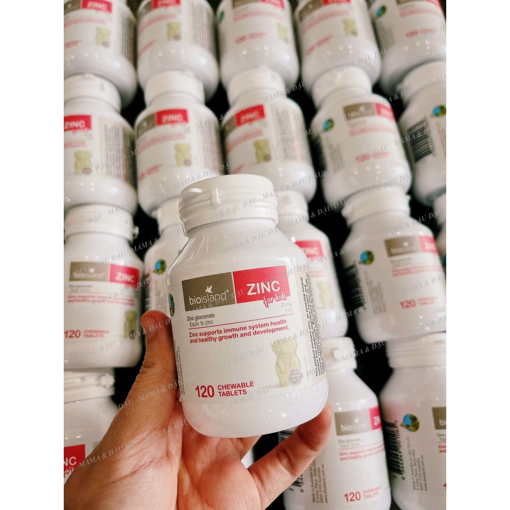 Kẹo Kẽm GẤU ZINC BIO ISLAND giúp bé khoẻ mạnh tăng đề kháng - hộp 120 viên