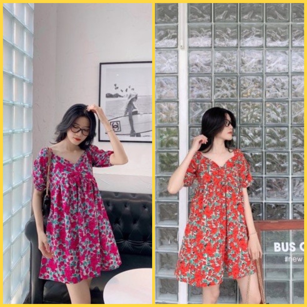 Đầm BabyDoll Hoa - Roise