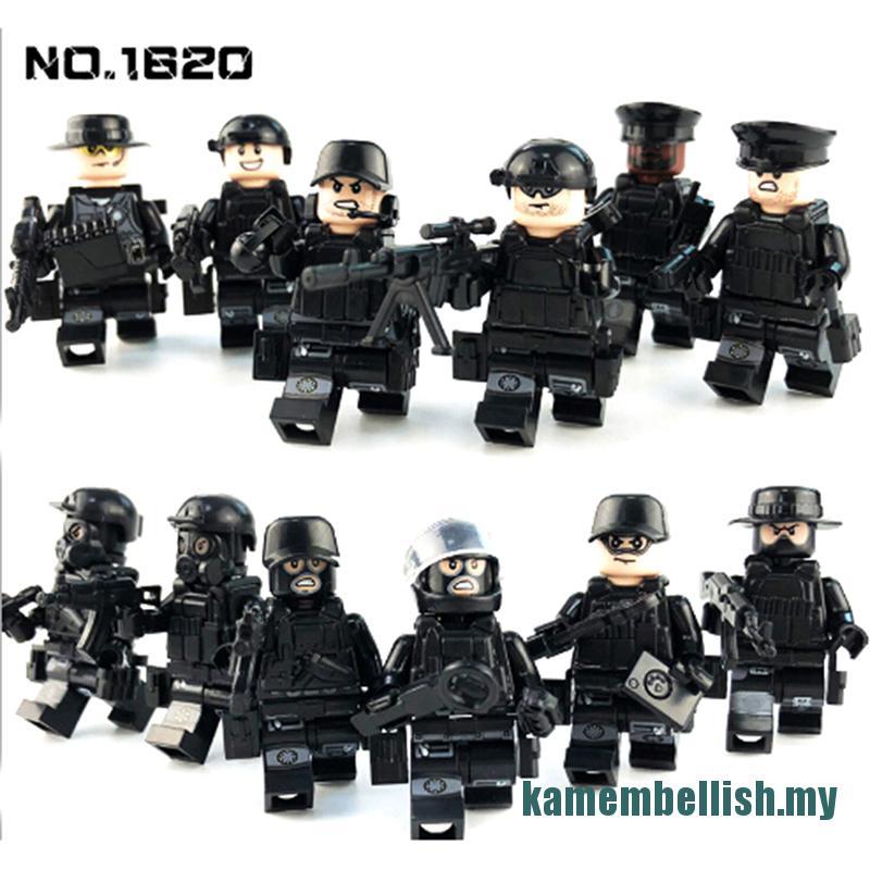 Bộ Đồ Chơi Lego Lắp Ráp Mô Hình Xe Cảnh Sát Quân Đội