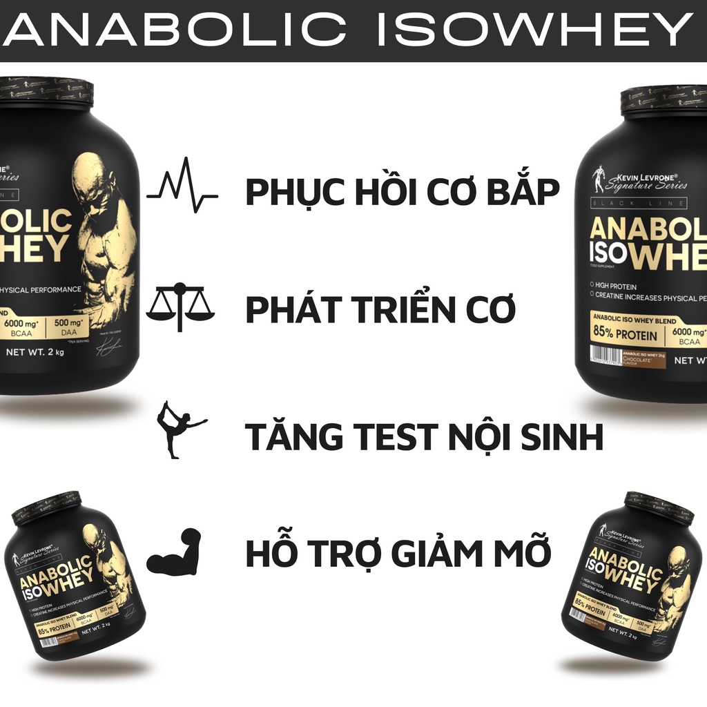 ANABOLIC ISO WHEY - WHEY TĂNG CƠ CAO CẤP - TĂNG TEST - HÃNG KEVIN LEVRONE CHÍNH HÃNG CÔNG TY MUSCLE NUTRITION
