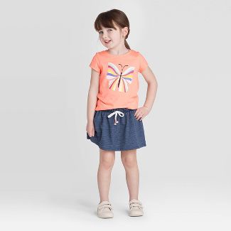 P21 Chân váy quần linen C&J size 3-4-5T