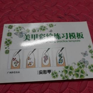 Quyển tập vẽ các kỹ thuật cọ bản cọ nét...làm nails