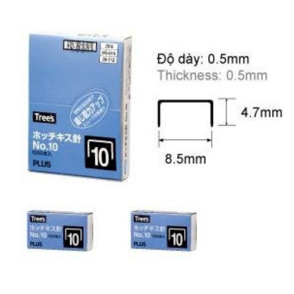 Kim bấm giấy số 10 Plus ghim bấm giấy số 10 đinh gim giấy