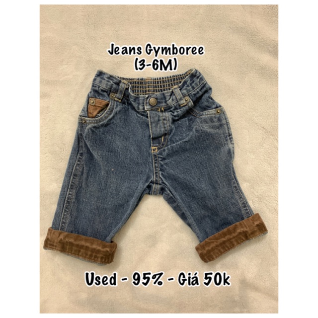 Thanh lý quần áo sơ sinh - Quần jeans sành điệu