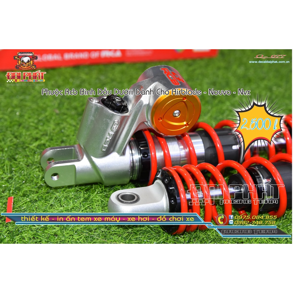 PHUỘC RCB BÌNH DẦU NẰM NGANG CHÍNH HÃNG DÀNH CHO XE AIRBLADE-NOUVO-NVX - Q-077