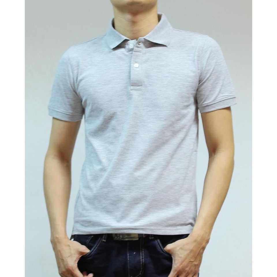 Áo phông cổ bẻ trắng nam | BigBuy360 - bigbuy360.vn