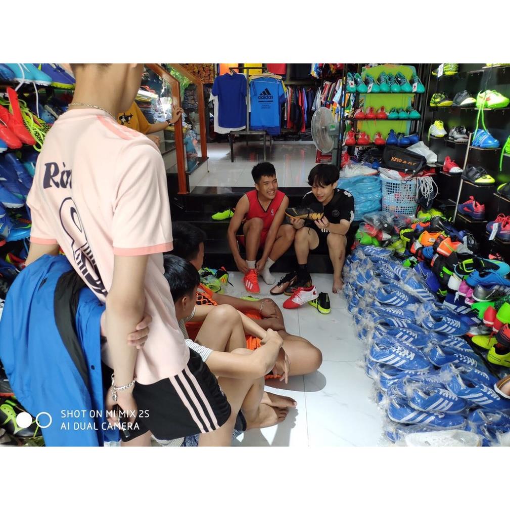🤙🏻 Giầy bóng đá phủi 3 sọc chính hãng đế thấp TF ( giầy đá banh sân cỏ nhân tạo WIKA ba sọc )