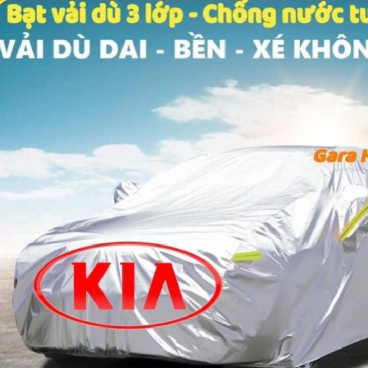 Bạt Phủ Ô Tô Vải Dù Kia Morning, Soluto, Cerato, Seltos, K3, Rondo, Optima, Sorento, Sedona chống nóng, chống nước