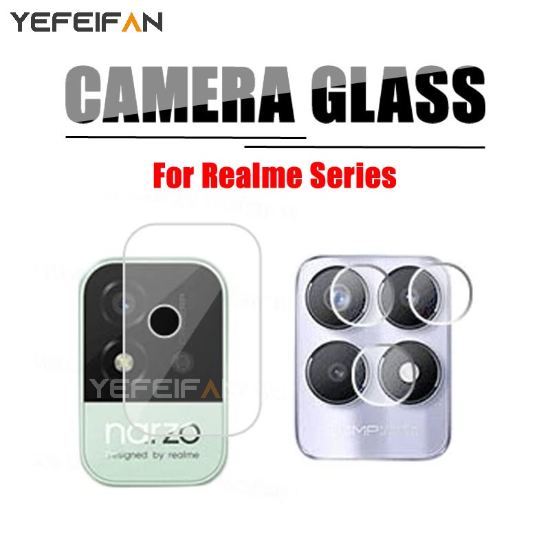 Kính Cường Lực Bảo Vệ Ống Kính Máy Ảnh Realme Narzo 50 Pro 5G 50A Prime 50i 30A C35 9 Pro+ 9i 8i 8 7 Pro GT 5G Master Edition Neo2 C25S C25 C21Y C21 C15 7i C25Y