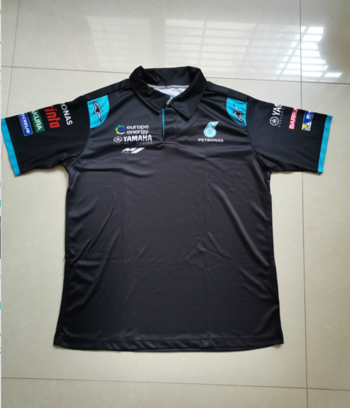 TEAM NEW Áo Thun Polo Nam Tay Ngắn In Chữ Yamaha F1 Thời Trang 2020