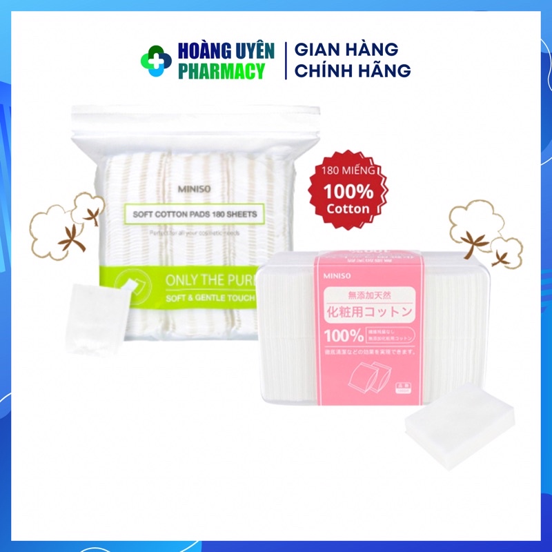 Bông tẩy trang Miniso 1000 miếng