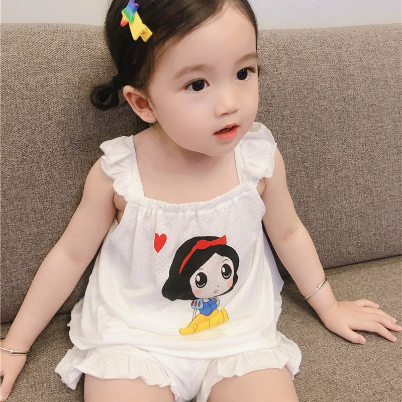 Đồ bộ bé gái đũi bạch tuyết xinh xắn AM700 TTR242