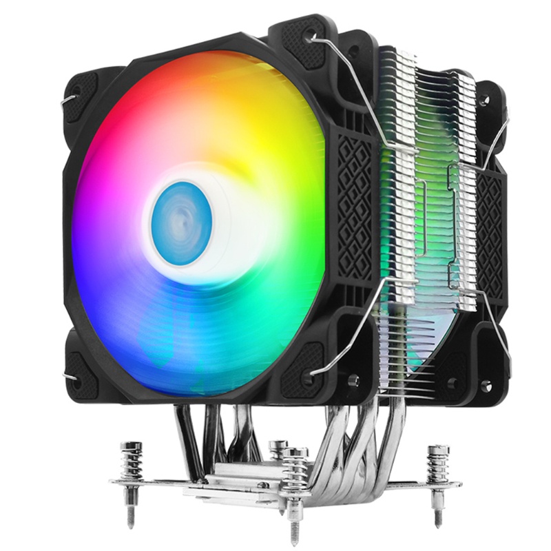 QUU 2 Power 6pcs High Efficiency Copper Tube RGB CPU Radiator Suitable for LGA 775/1156 amd Motherboard Cooling Fan intel | BigBuy360 - bigbuy360.vn
