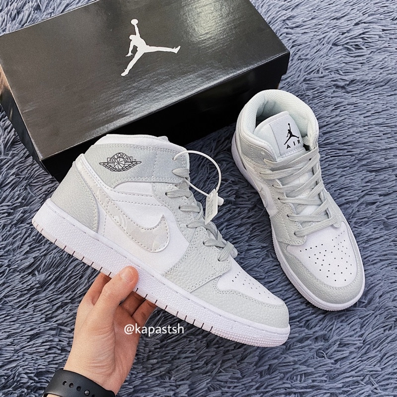 Giày Jordan 1 cao cổ, jordan 1 xám Camo (Fullbox)