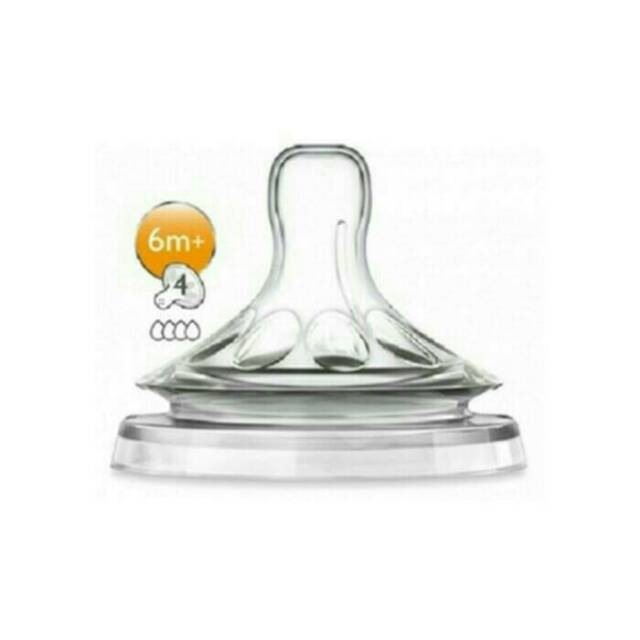 Dot Philip Avent Natural Teat 1m + 3m + 6m + 9m + Ti Giả Cho Bé Ăn