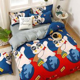 Bộ cotton poly nhập khẩu chó vui vẻ