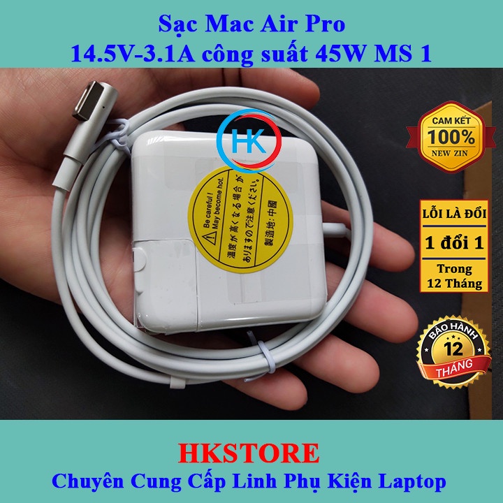 Sạc Macb00k Air Pro 14.5V-3.1A 45W Magsafe1 Macb00k A1374 A1244 A1369 A1370 A1270 A1304 A1237