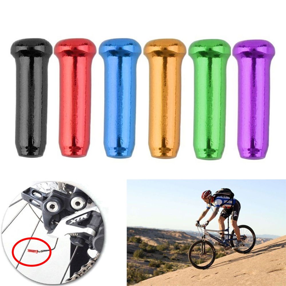 Bộ 20/50 Vỏ Bọc Dây Phanh Xe Đạp Bằng Hợp Kim Nhôm Siêu Bền Chất Lượng Cao Nhiều Màu Sắc