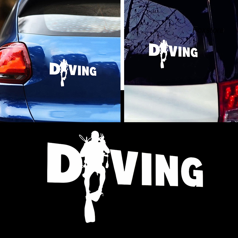 Sticker Dán Trang Trí Xe Hơi Hình Thợ Lặn Thời Trang fs-47
