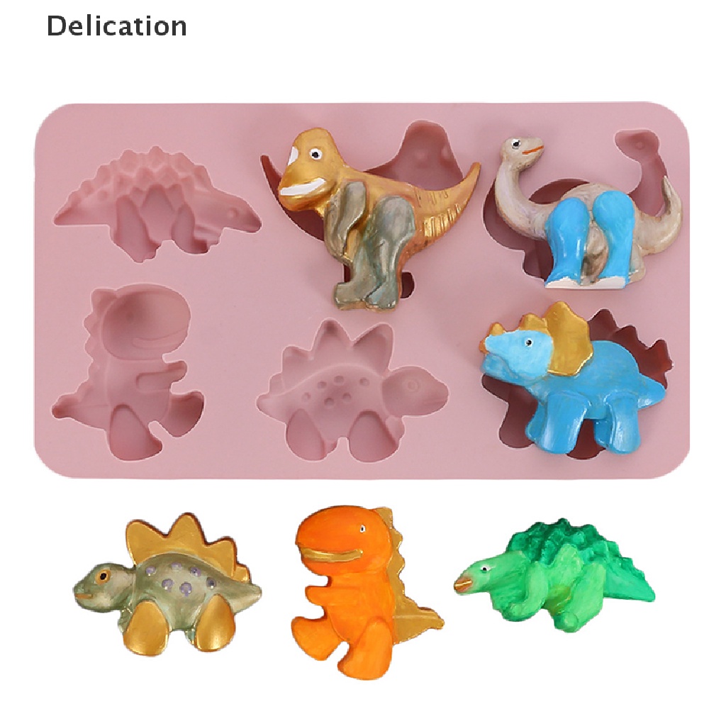 Khuôn làm bánh bằng silicone tạo hình khủng long 3D xinh xắn