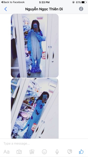 Pijama thú bông hình monster