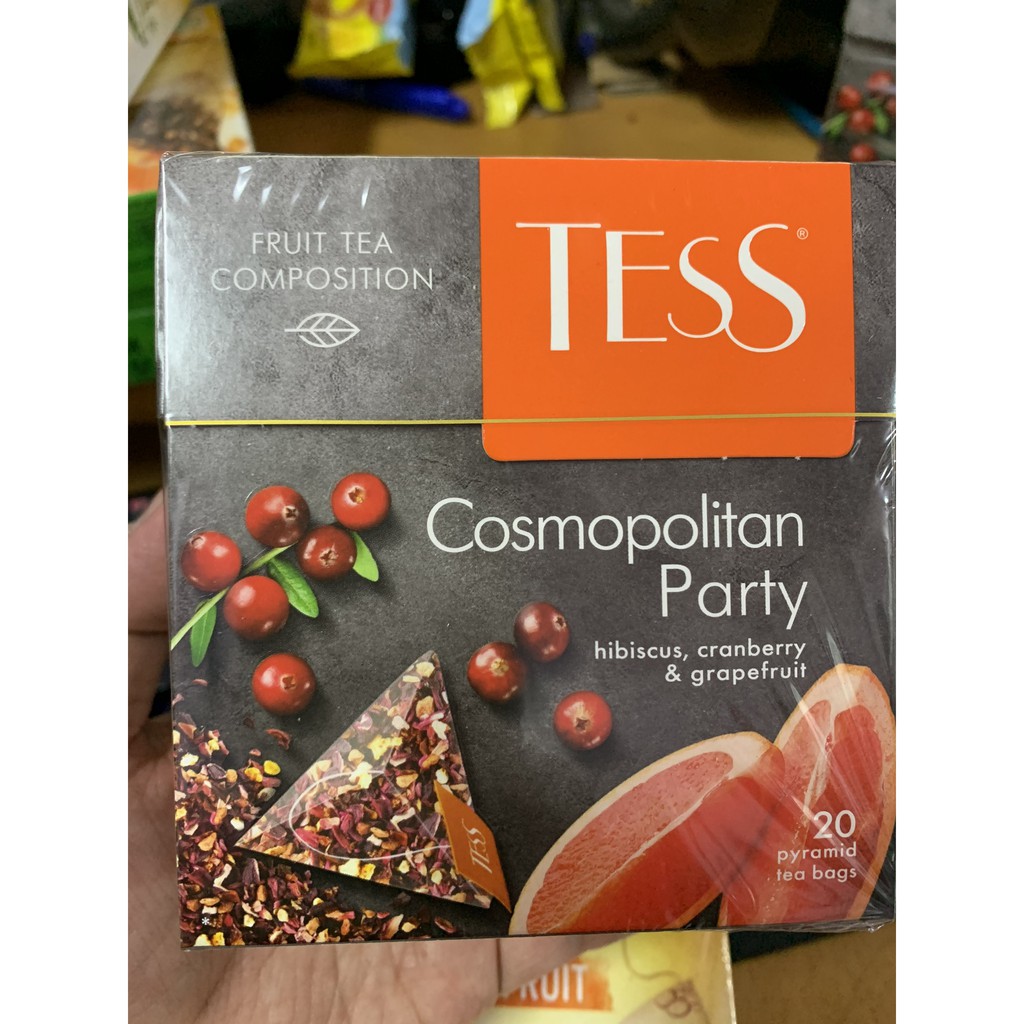 Trà Tess Nga Hộp 20 gói 3 vị mẫu mới Date mới