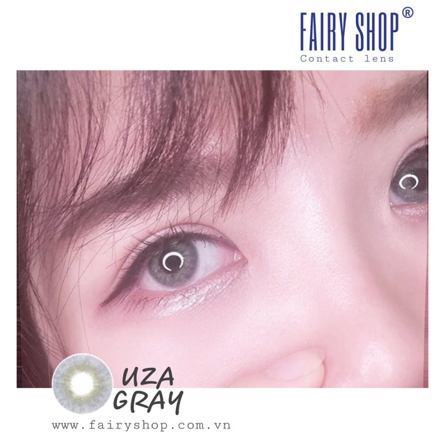 Kính Áp Tròng Cao Cấp UZA GRAY Lens 14.0mm - Kính Áp Tròng FAIRY SHOP CONTACT LENS