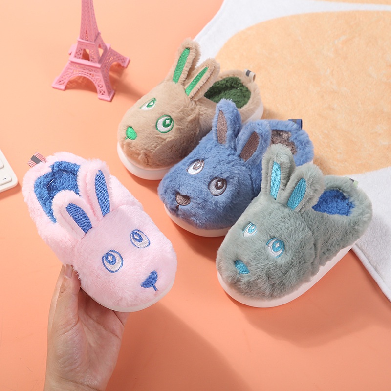 (TH32) Dép Bông Đi Trong Nhà Cho Bé, Dép Mùa Đông Trẻ Em