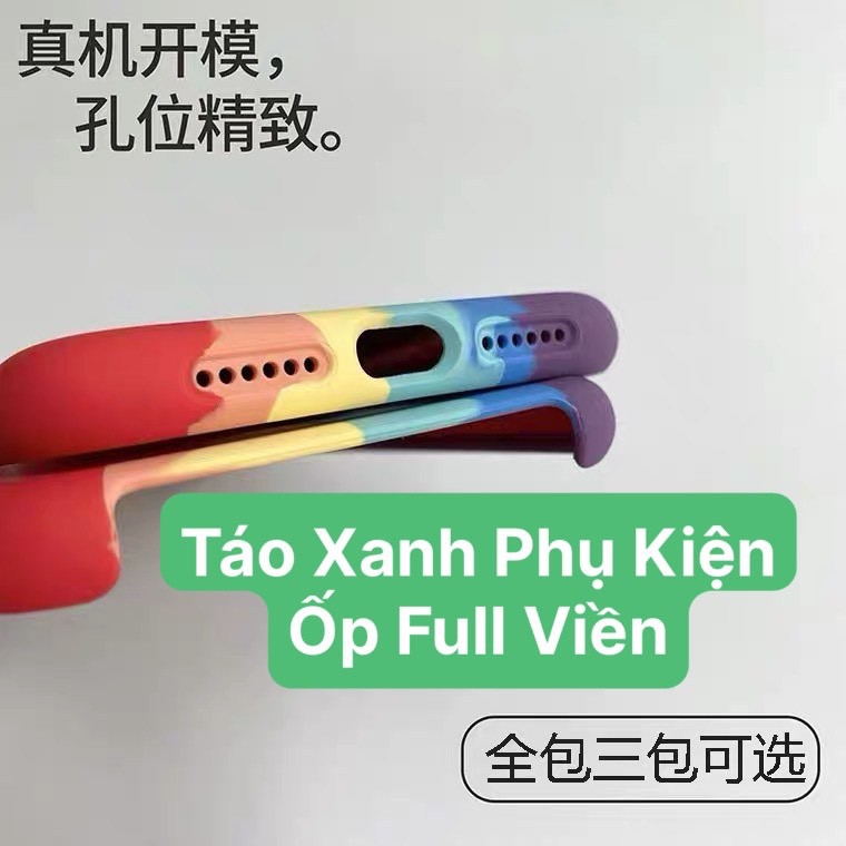 Ốp Lưng Iphone CHỐNG BẨN FULL VIỀN Màu Cá Tính CẦU VỒNG | WebRaoVat - webraovat.net.vn