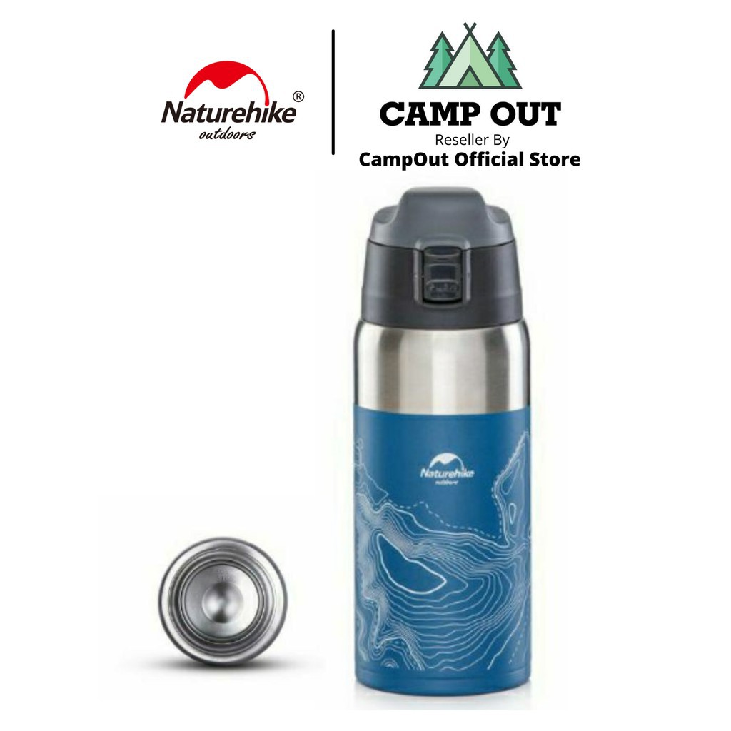 Bình giữ nhiệt Naturehike cắm trại du lịch phích nước giữ nóng lạnh Campout A018