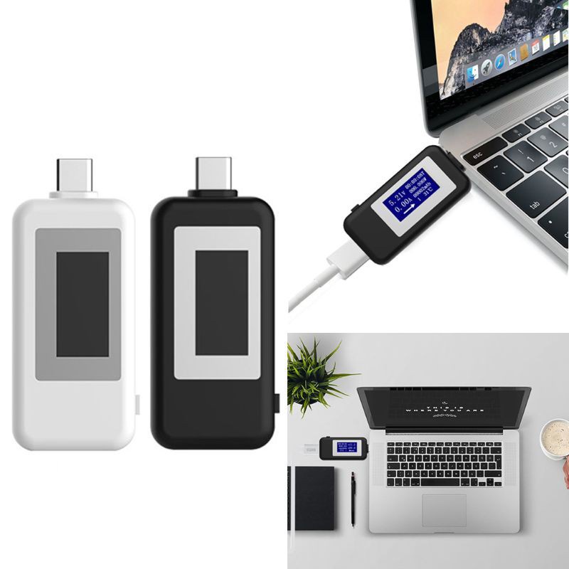 WER Thiết bị kiểm tra nguồn điện USB Type C với màn hình kĩ thuật số LCD đa chức năng với chức năng hẹn giờ