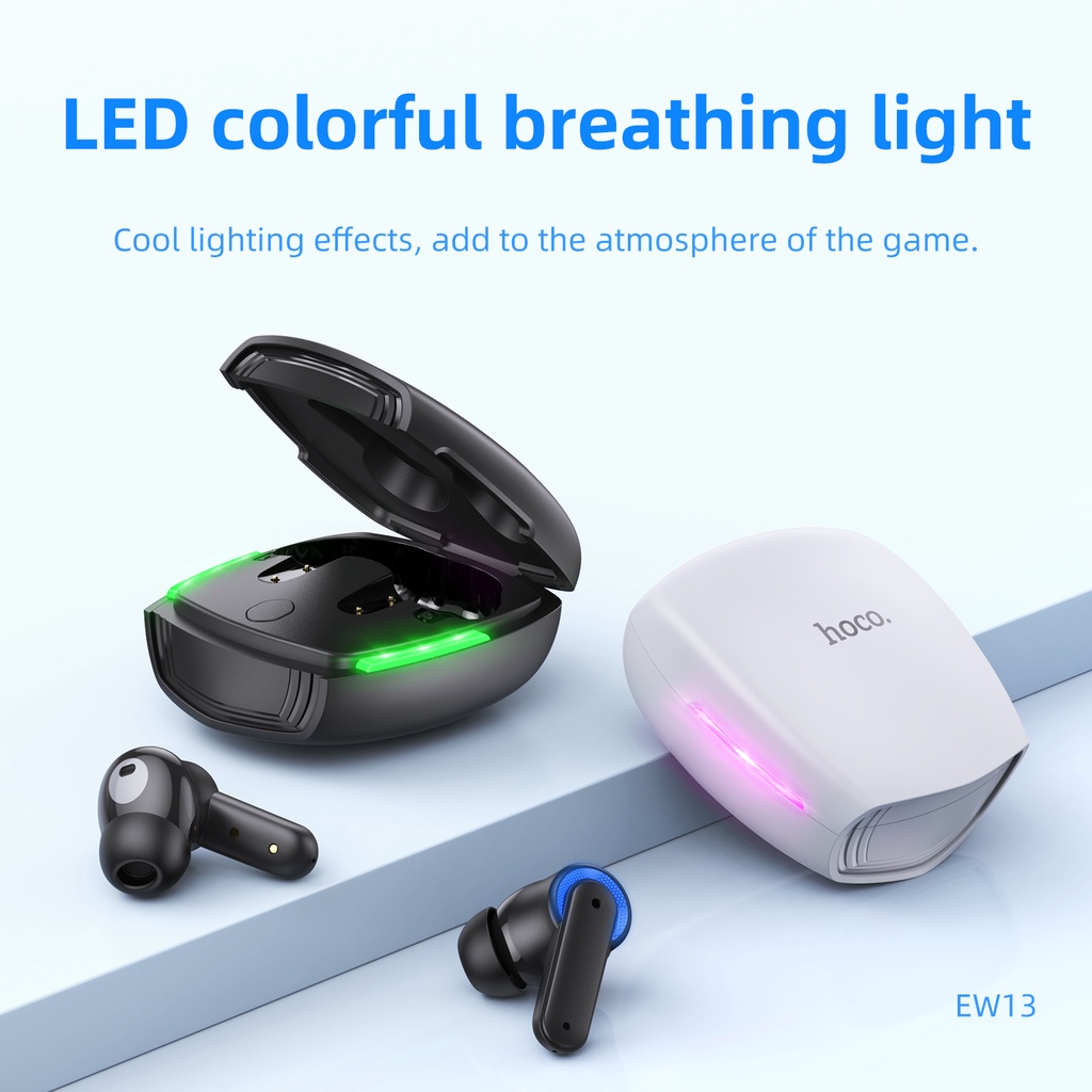Tai nghe bluetooth không dây HOCO. EW13 chống ồn BT5.1 dùng để chơi game có phụ kiện tiện dụng