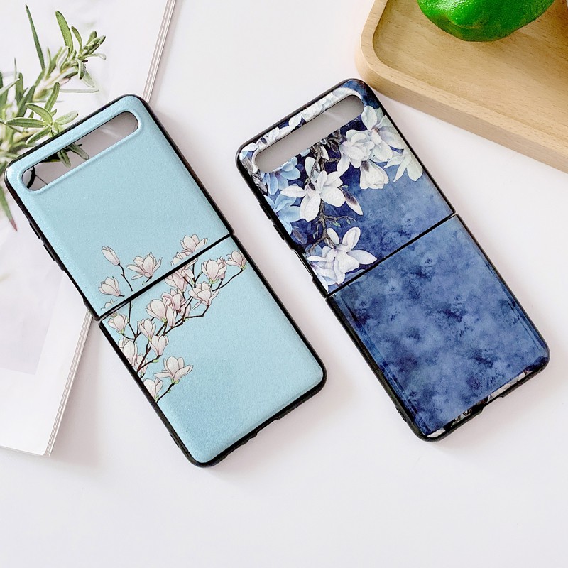 Z Ốp Điện Thoại Silicon Họa Tiết Hoa Mộc Lan Lấp Lánh Cho Samsung Galaxy Z Flip 4 Z Flip 3 Z Flip 2 Z Flip 4