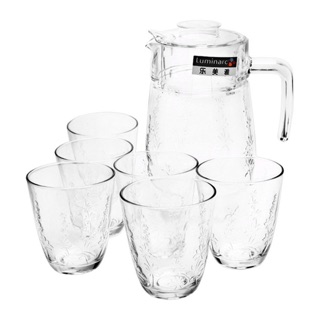 Bình và ly uống nước bằng thuỷ tinh