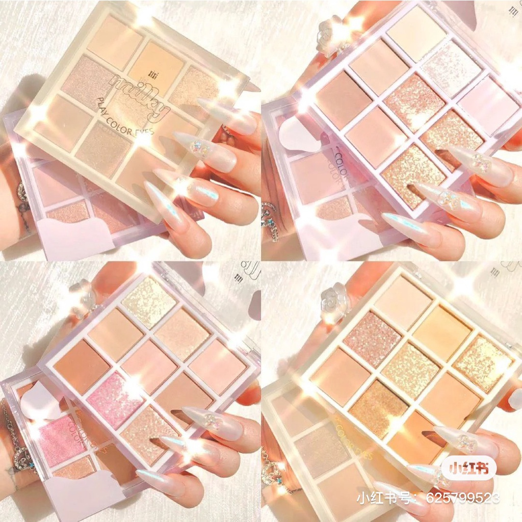 [XIXI] Bảng mắt 9 ô Xixi Milky Play Color (D416)