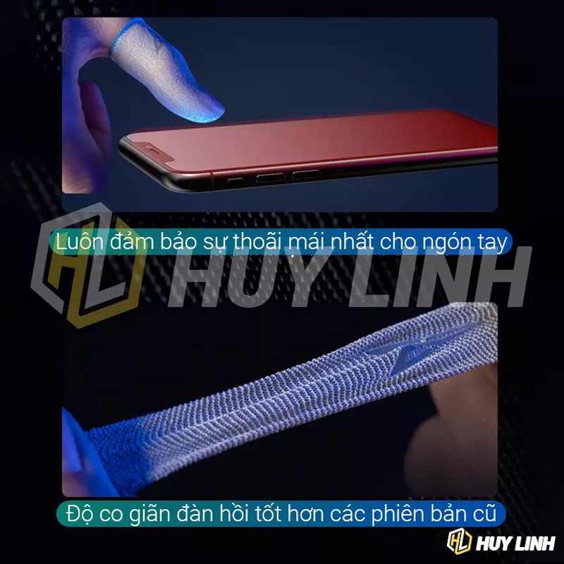 Găng tay Flydigi Feelers 5 Plus sợi thủy tinh bạc kèm hộp thiếc - Tốc chiến PUBG COD ROS